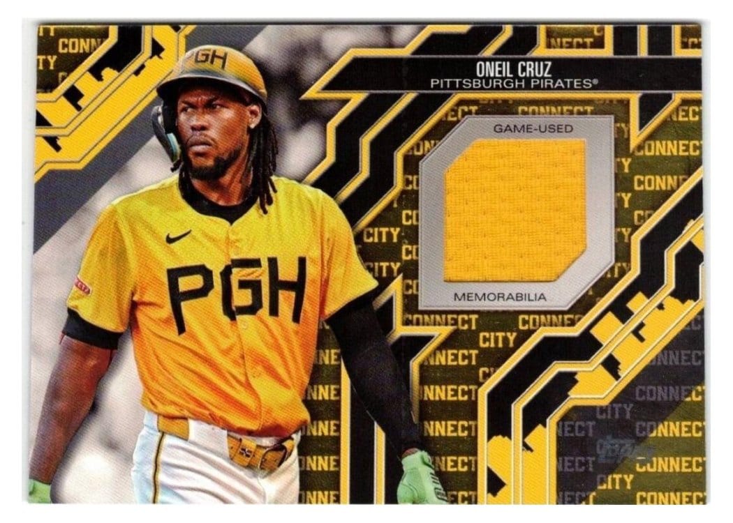 2025 Topps City Connect Swatch Collection Series One Oneil Cruz #CC-CRU card