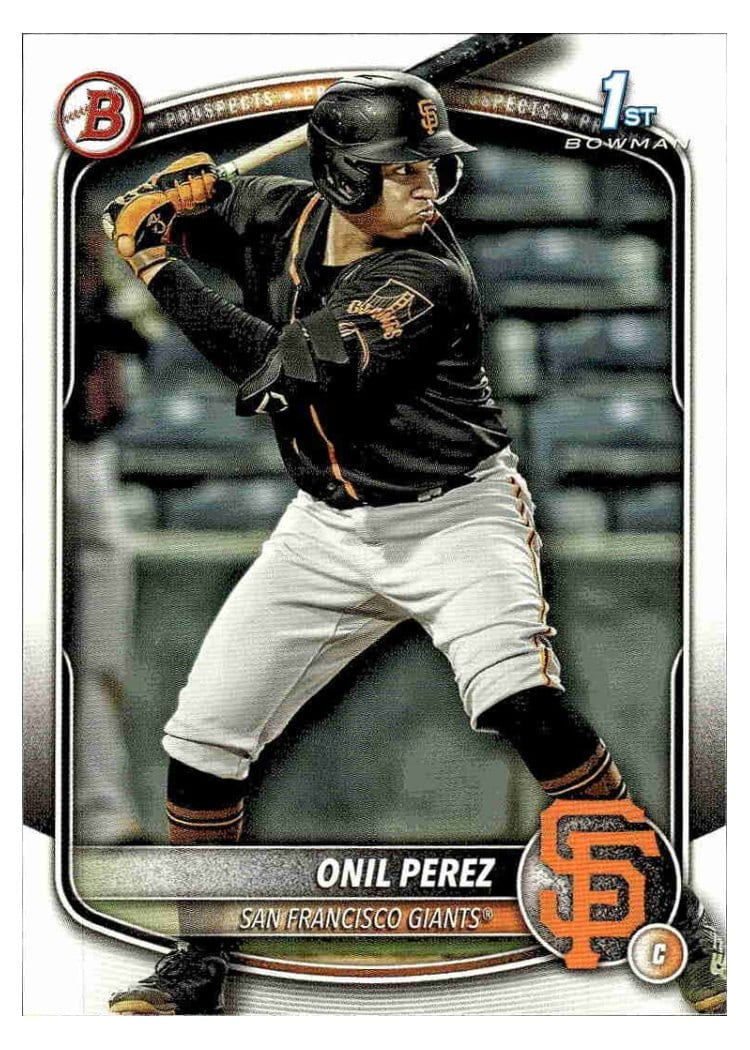 2025 Bowman Prospects Onil Perez #BP-134 card