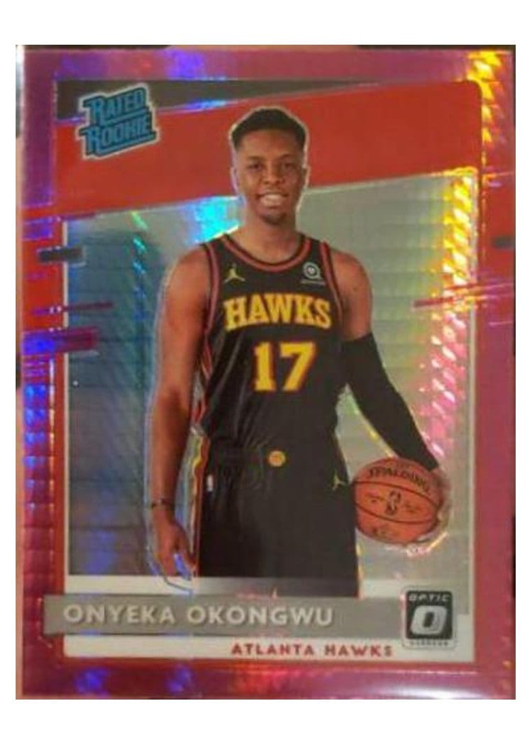 2020-21 Donruss Optic Base Set Onyeka Okongwu Hyper Pink #156 card