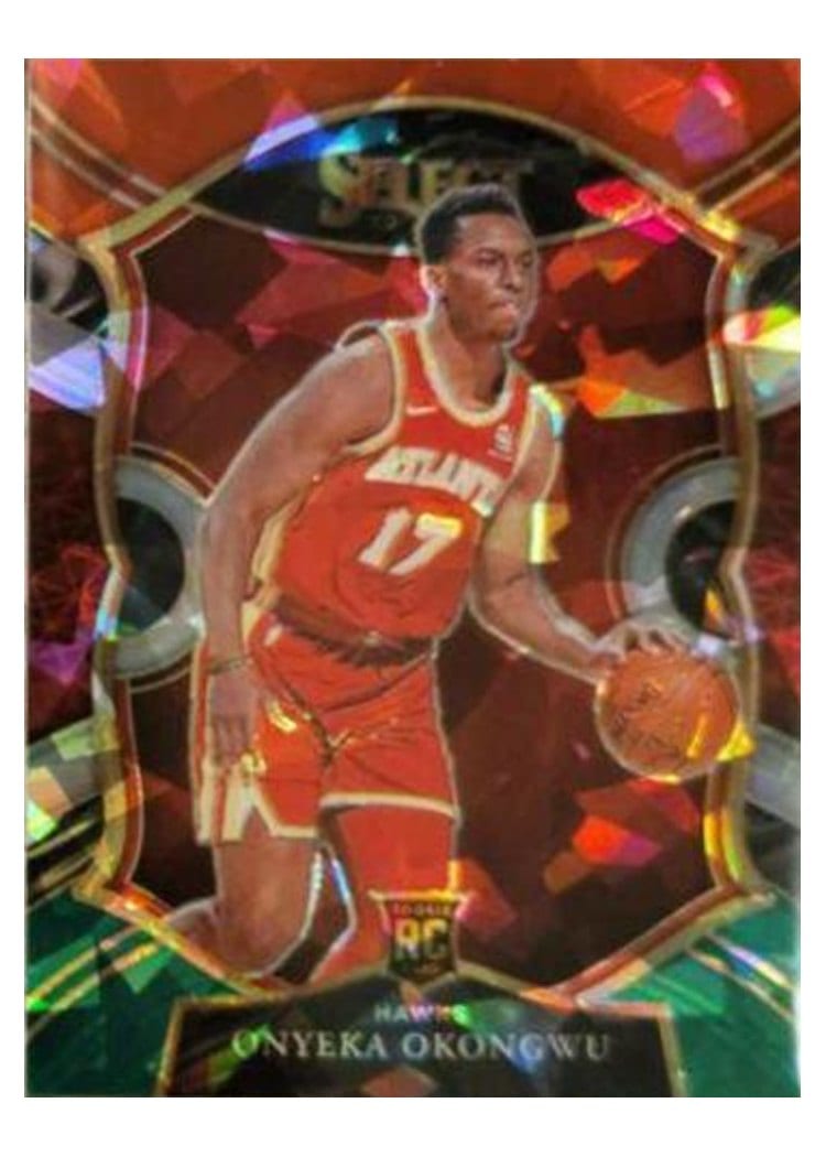 2020-21 Panini Select Base Set Onyeka Okongwu Red White Green Ice #66 card