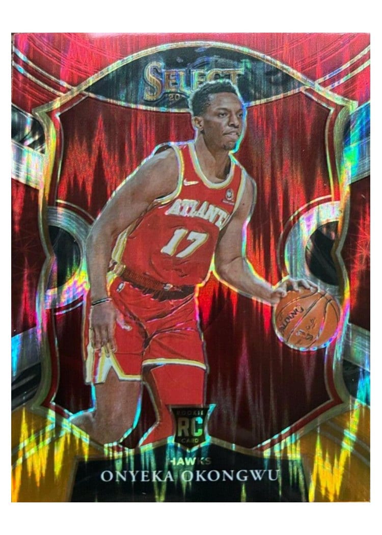 2020-21 Panini Select Base Set Onyeka Okongwu Red White Orange Flash #66 card