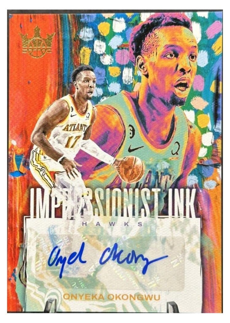 2023-24 Panini Court Kings Impressionist Ink Onyeka Okongwu #II-ONY card