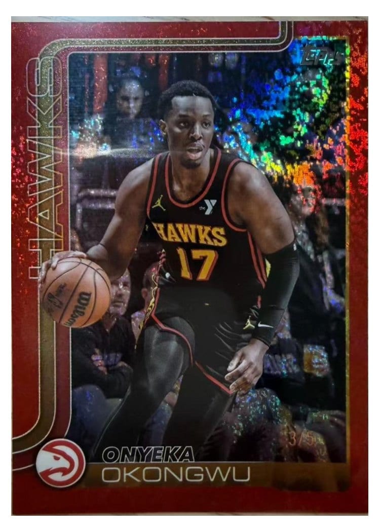2025-26 Topps Base Set Onyeka Okongwu Holo Red Foil #66 card