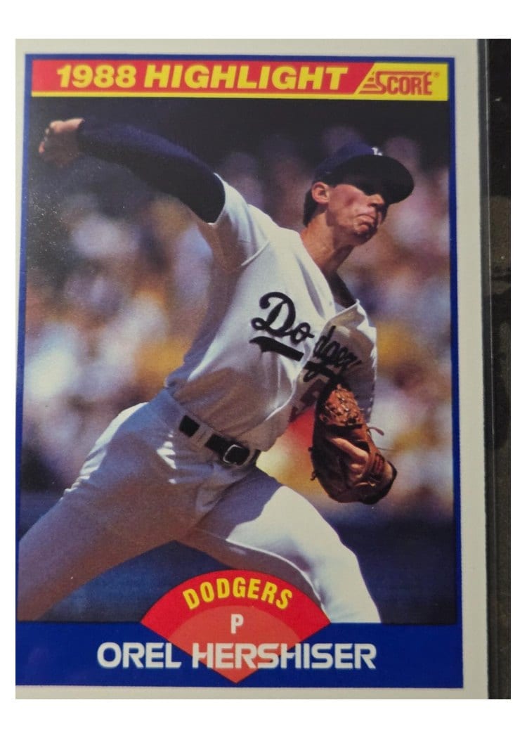 1989 Score Orel Hershiser #653 card