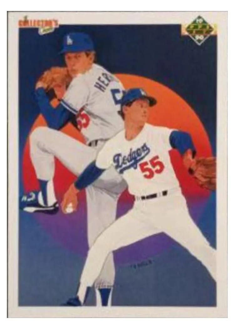 1990 Upper Deck Orel Hershiser #10 card
