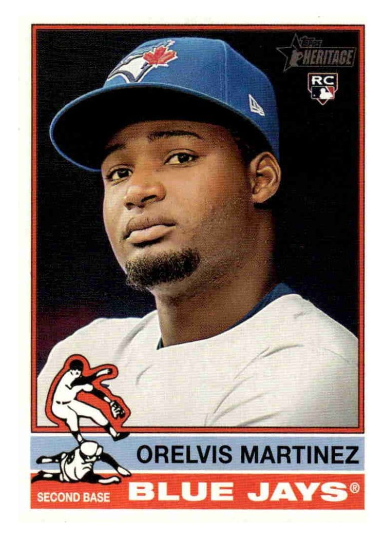 2025 Topps Heritage Base Set Orelvis Martinez #383 card