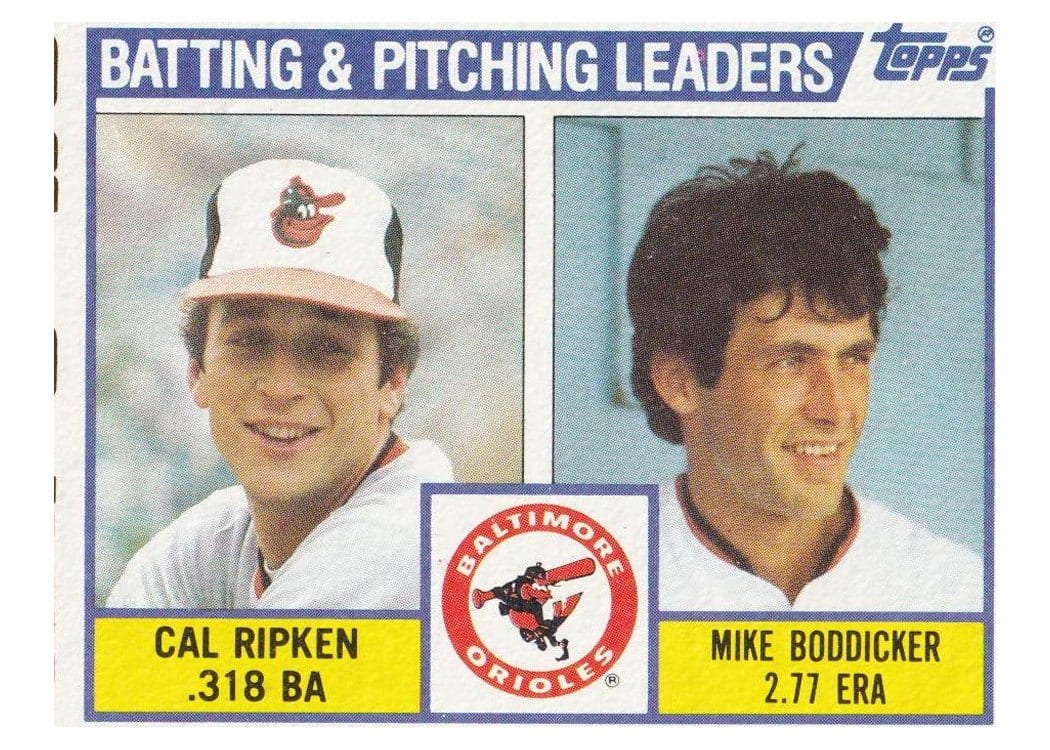 1984 Topps Orioles Leaders #426 card