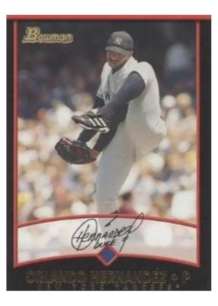 2001 Bowman Orlando Hernandez #20 card