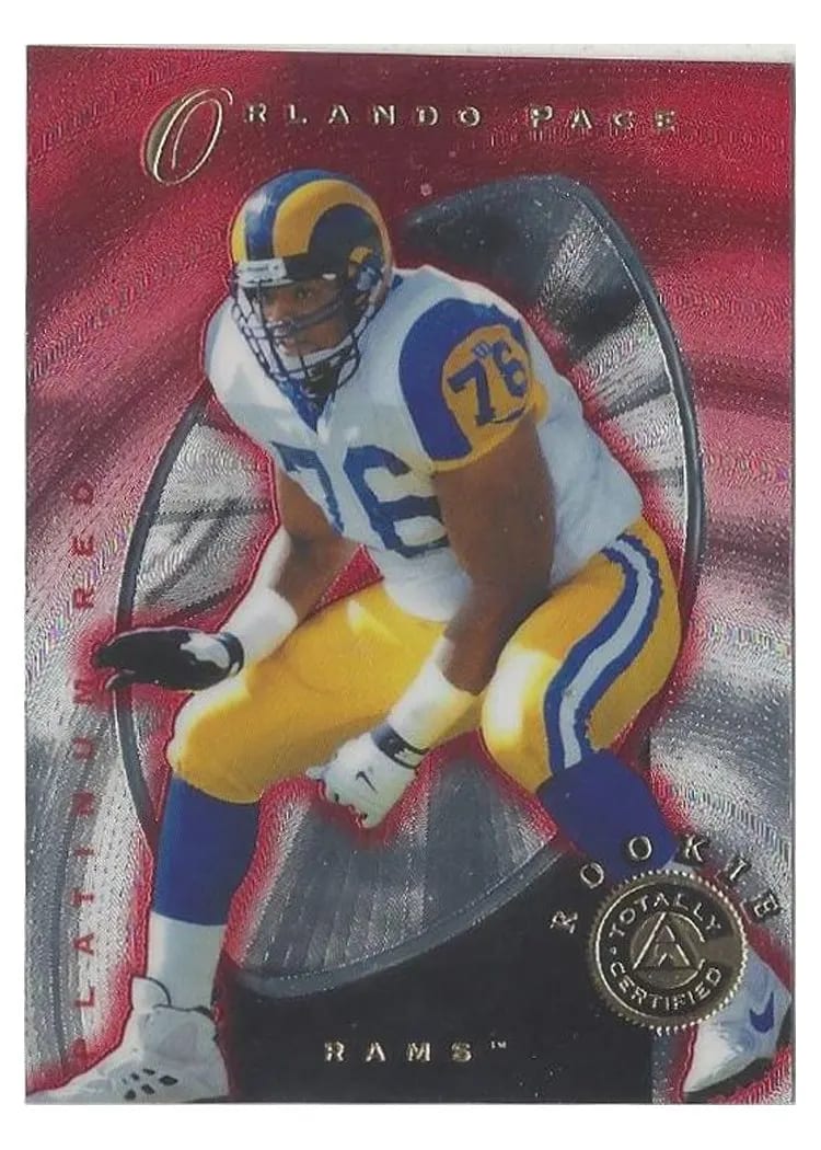 1997 Pinnacle Totally Certified Orlando Pace #121 card