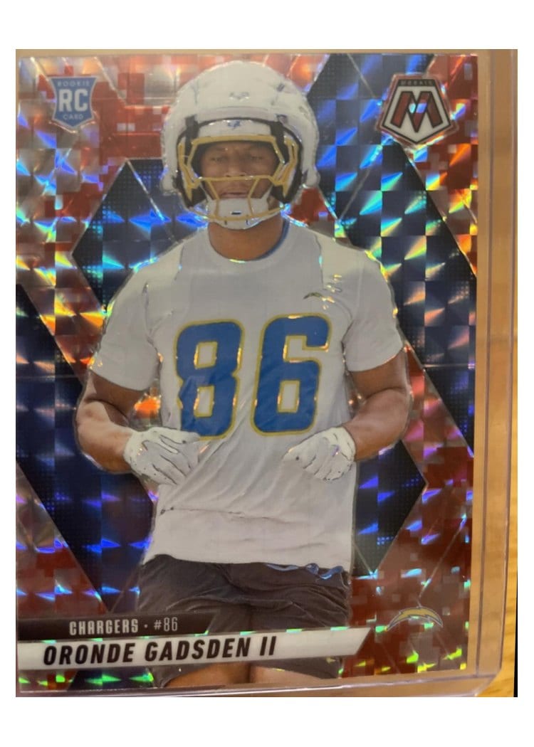 2025 Panini Mosaic Base Set Oronde Gadsden II Camo Red #374 card