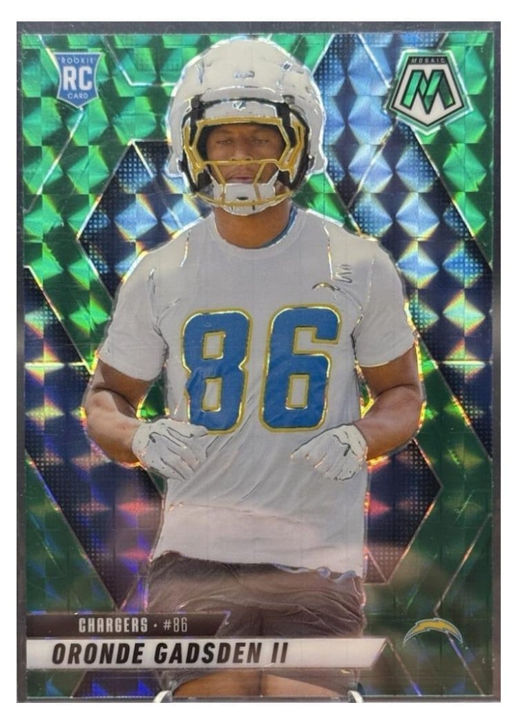 2025 Panini Mosaic Base Set Oronde Gadsden II Green #374 card