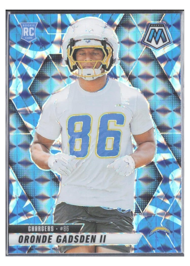 2025 Panini Mosaic Base Set Oronde Gadsden II Reactive Blue #374 card