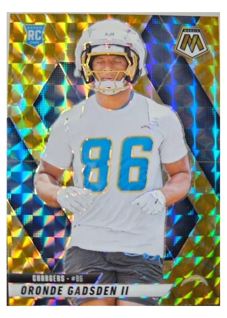 2025 Panini Mosaic Base Set Oronde Gadsden II Reactive Yellow #374 card