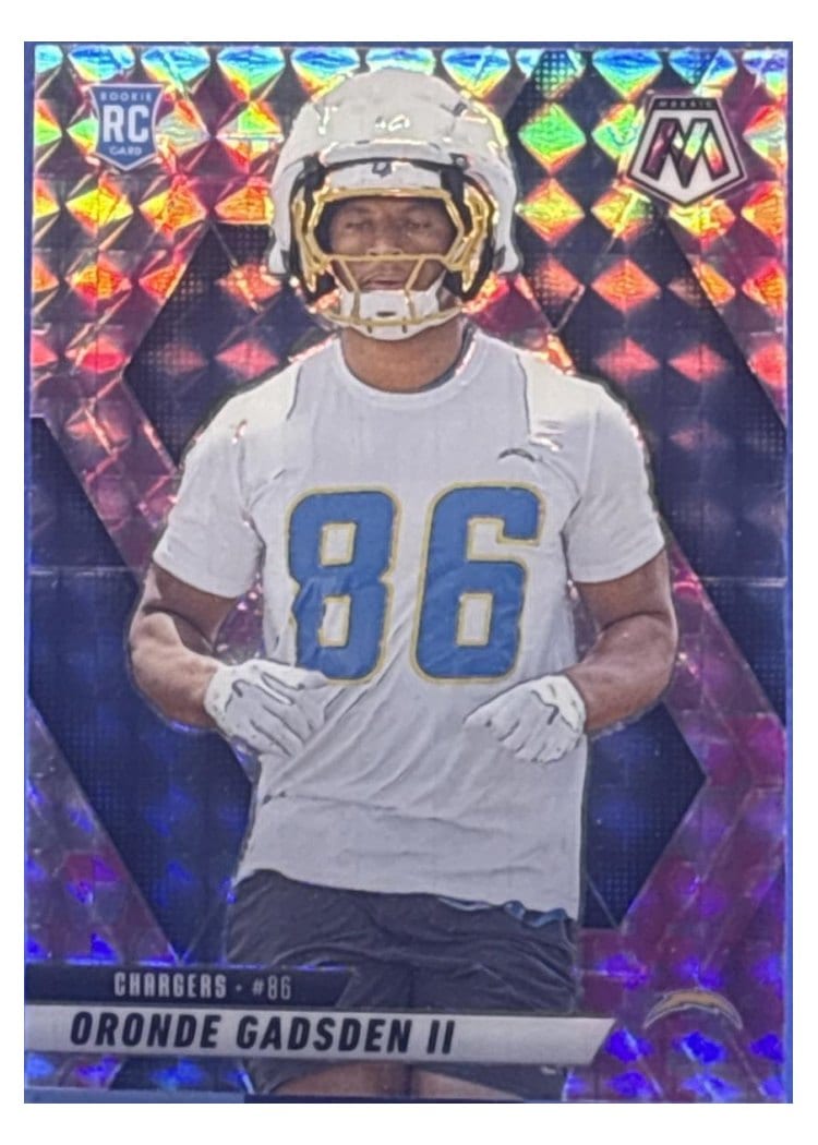 2025 Panini Mosaic Base Set Oronde Gadsden II Pink Fluorescent #374 card