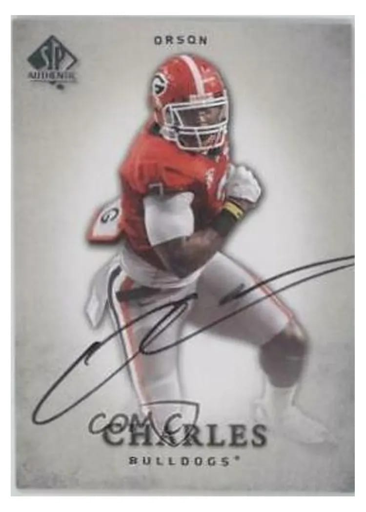 2012 SP Authentic Orson Charles Autograph #78 card