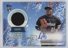2023 Topps Holiday Autographed Relics Oscar Colás #WHAR-OCO card
