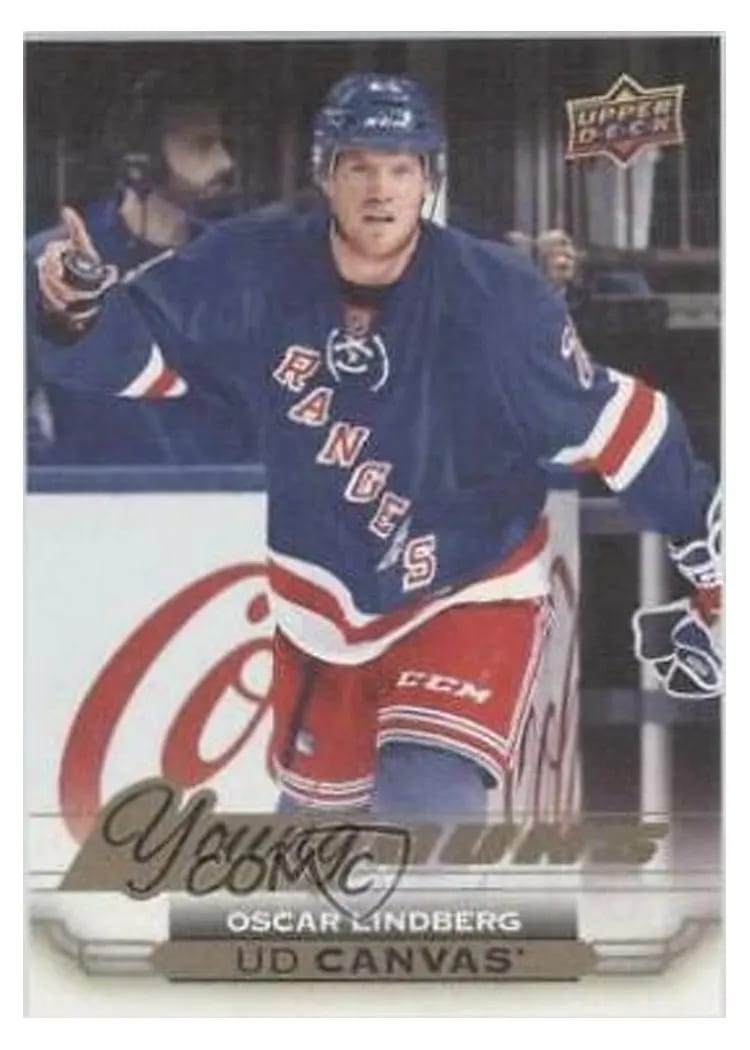 2015 Upper Deck Canvas Oscar Lindberg #C115 card