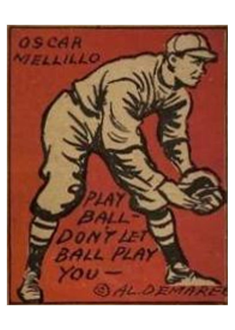 1935 Schutter Johnson Oscar Mellillo Melillo #39 card