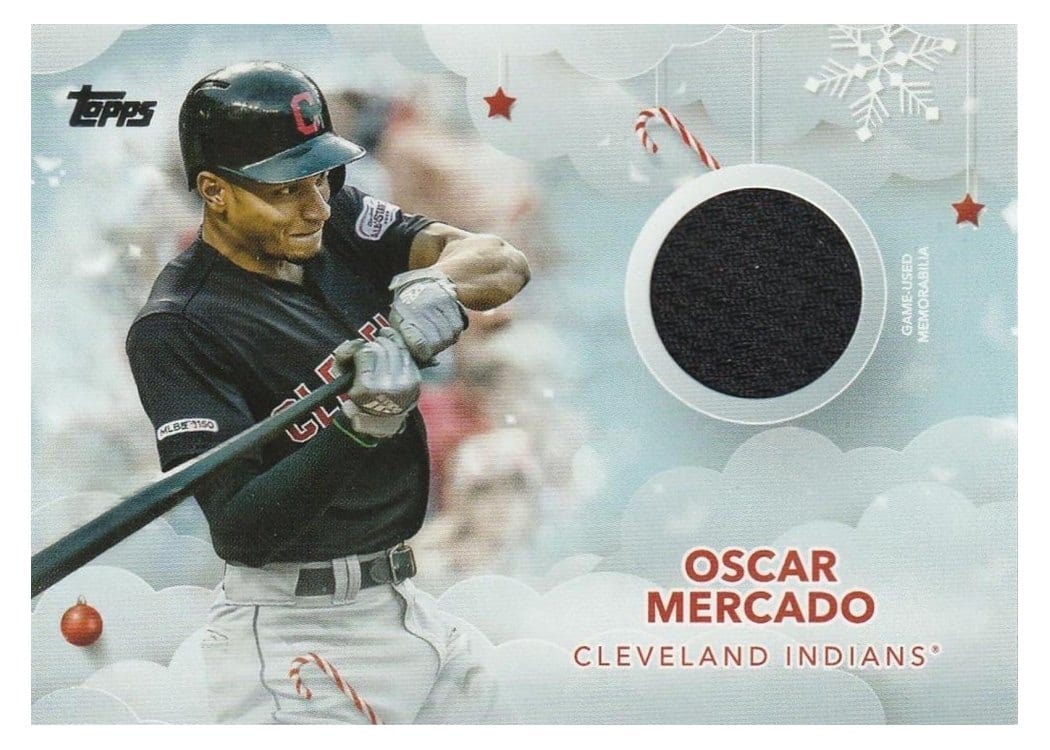 2020 Topps Holiday Relics Oscar Mercado #WHR-AHA card