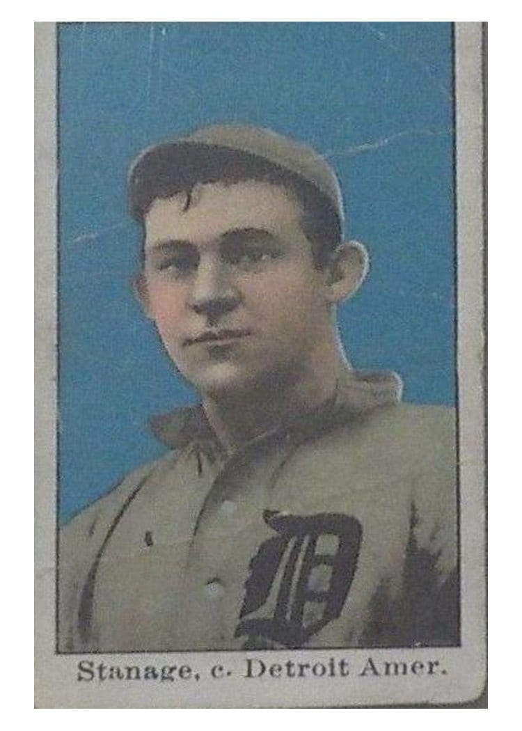 1909 E90-1 American Caramel Oscar Stanage card