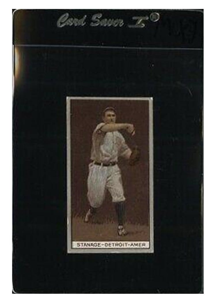 1912 T207 Brown Background Oscar Stanage card