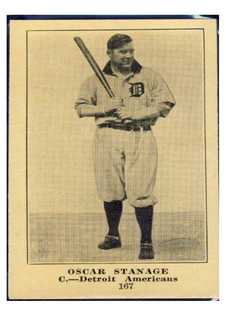 1917 Boston Store Oscar Stanage #167 card