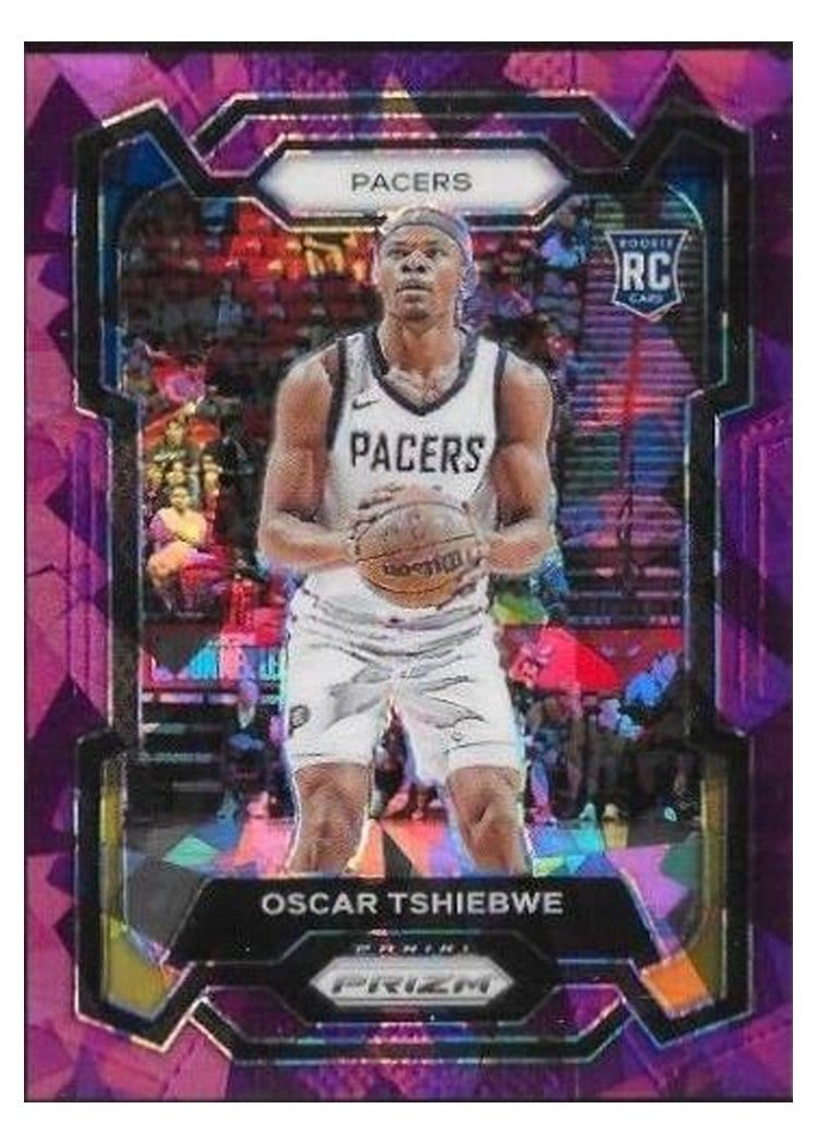 2023-24 Panini Prizm Base Set Oscar Tshiebwe Purple Ice #292 card