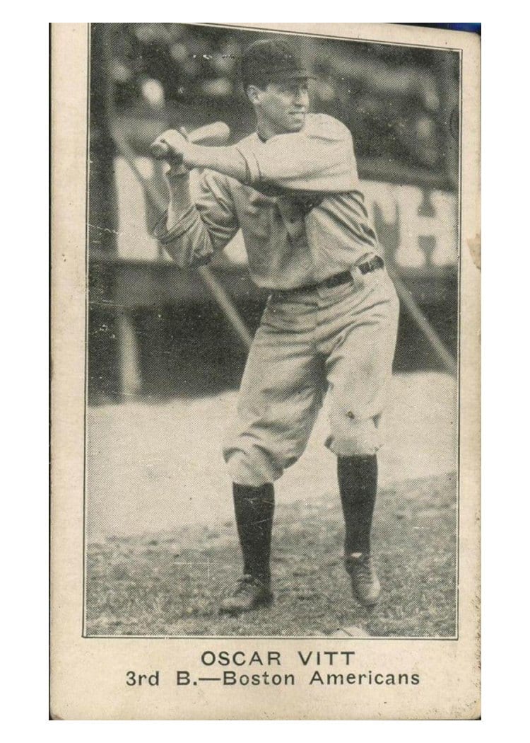 1921 E121 American Caramel Series of 80 Oscar Vitt card