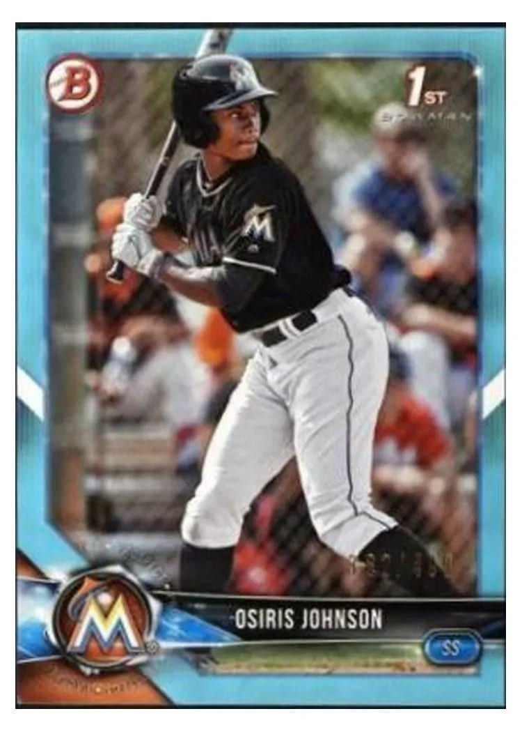 2018 Bowman Draft Base Set Osiris Johnson #BD-103 card