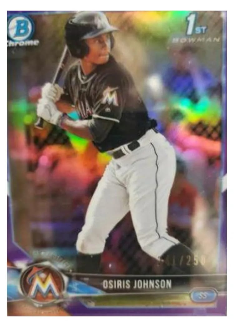 2018 Bowman Draft Base Set Osiris Johnson #BD-103 card