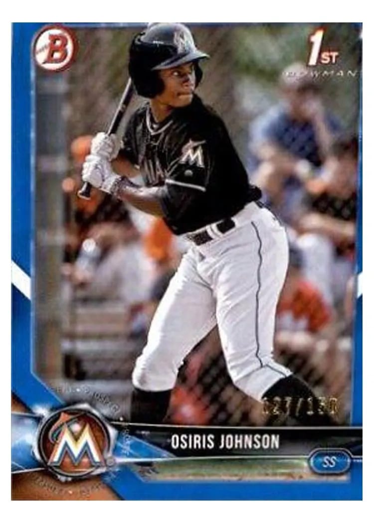 2018 Bowman Draft Base Set Osiris Johnson #BD-103 card