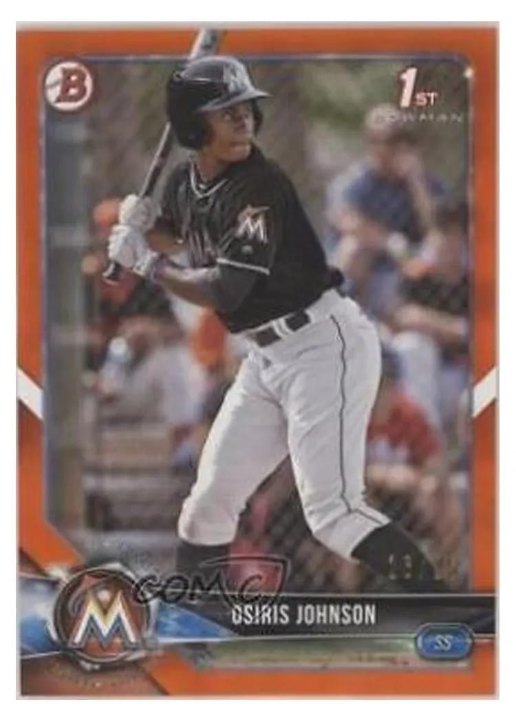 2018 Bowman Draft Base Set Osiris Johnson #BD-103 card