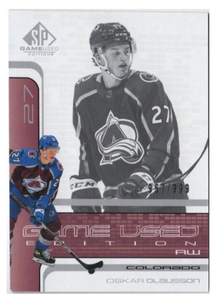 2022-23 SP Game Used 2001-02 Retro - Rookies Oskar Olausson #R-66 card