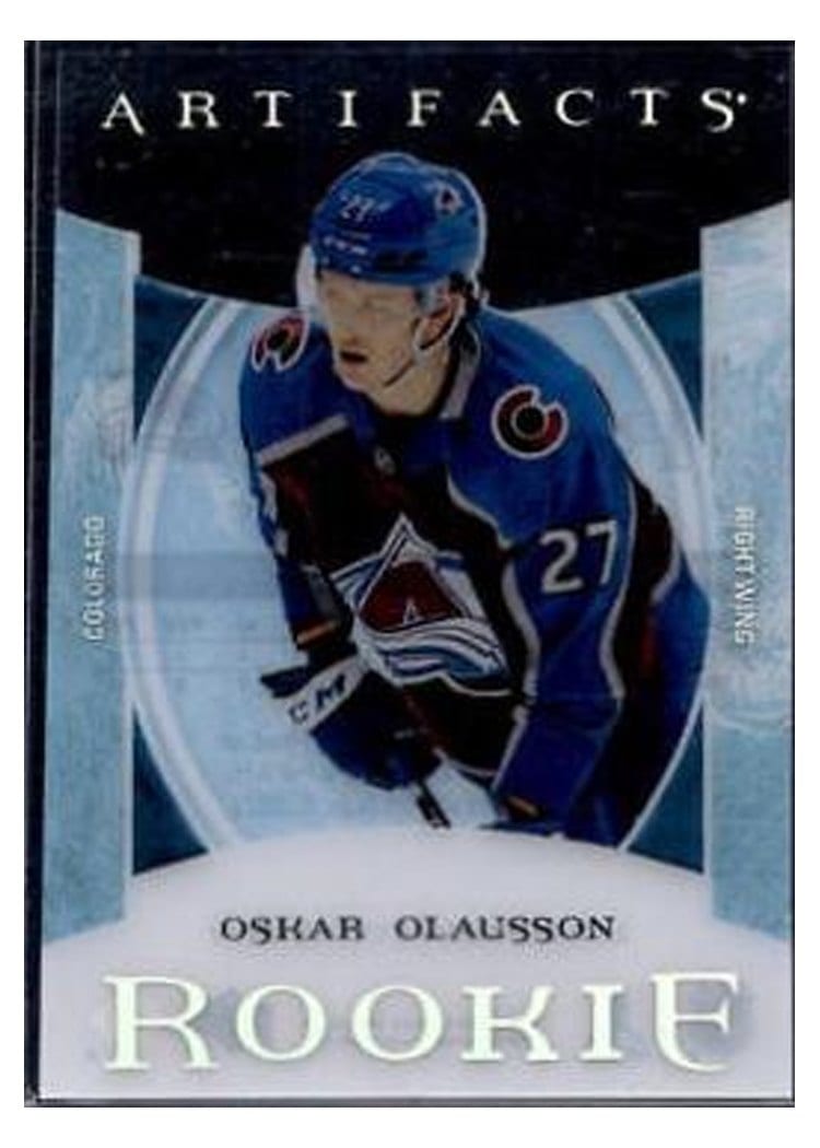 2023-24 Upper Deck Artifacts 2022-23 Update - Clear Cut Rookies Oskar Olausson #208 card