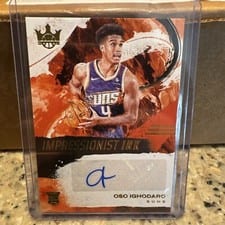 2024-25 Panini Court Kings Impressionist Ink Autographs Oso Ighodaro #II-OSO card