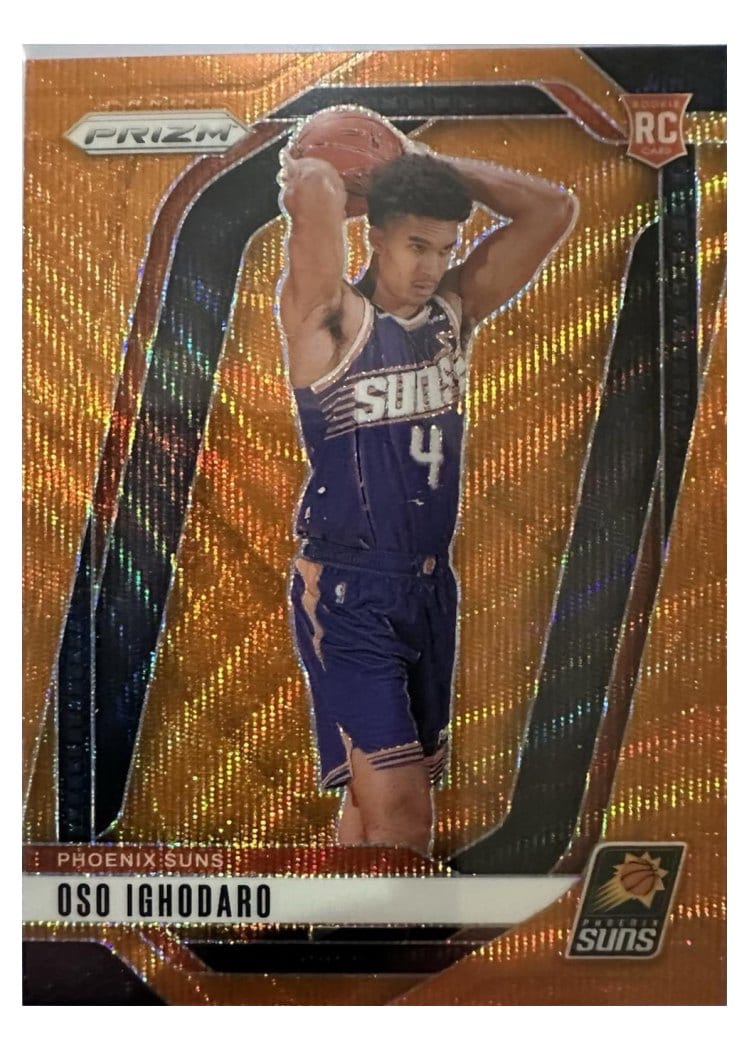2024-25 Panini Prizm Base Set Oso Ighodaro Wave Orange #245