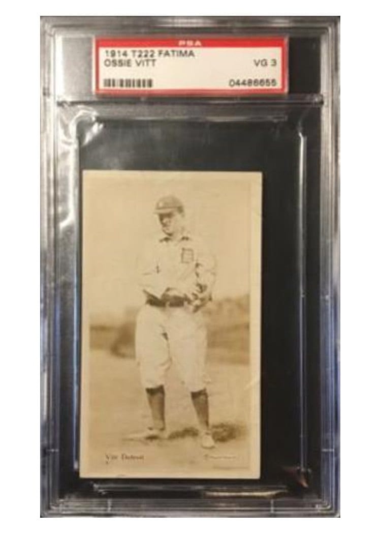 1914 T222 Fatima Ossie Vitt card