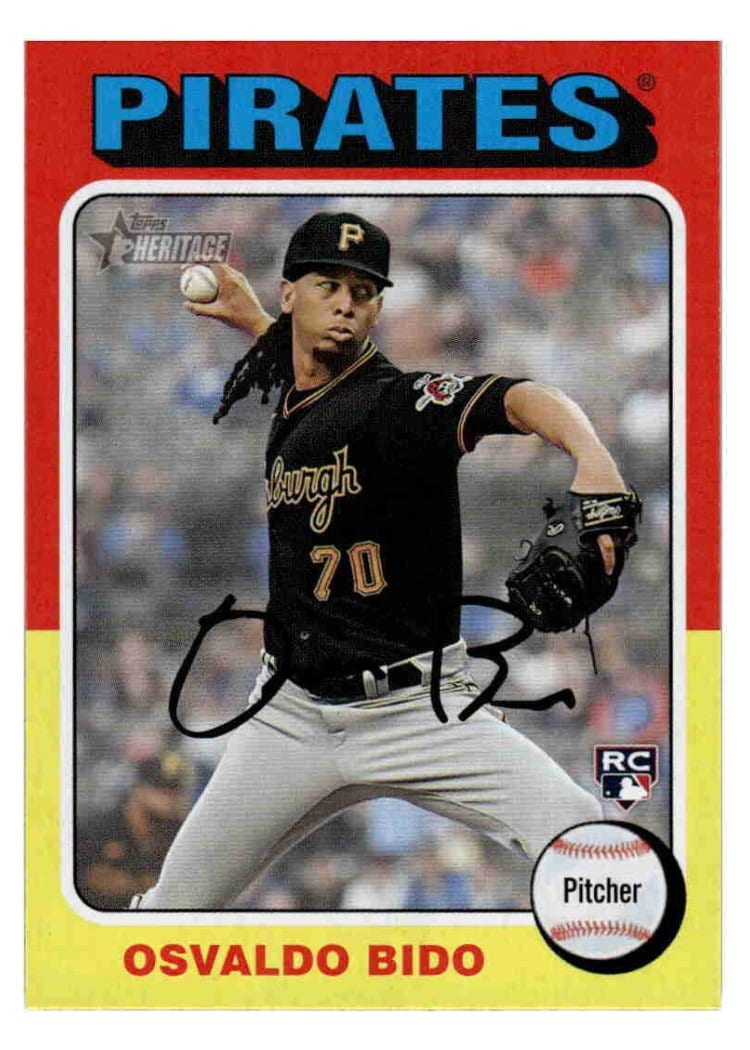 2024 Topps Heritage Base Set Osvaldo Bido #496 card