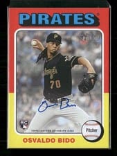 2024 Topps Heritage Real One Autograph Osvaldo Bido #ROAOB card