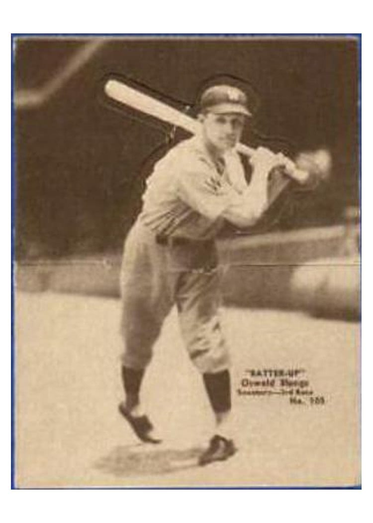 1934 Batter Up Oswald Bluege #105 card