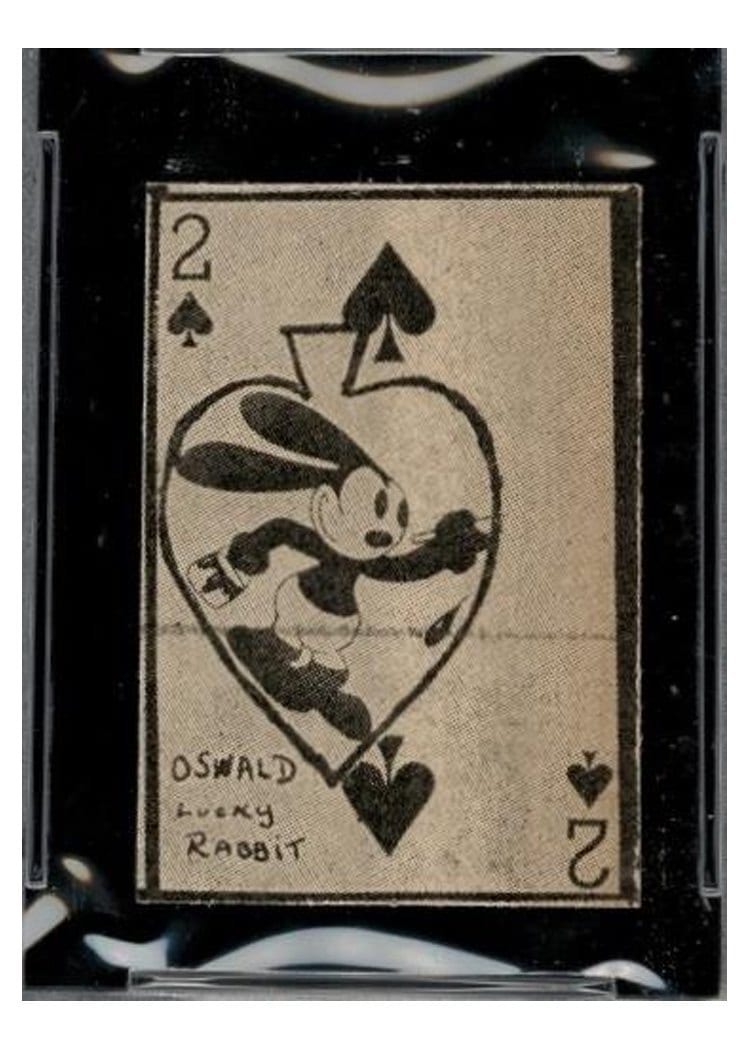1928 W565 Oswald Lucky Rabbit card