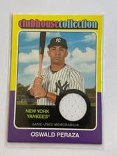 2024 Topps Heritage Clubhouse Collection Relic Oswald Peraza #CCR-OP card