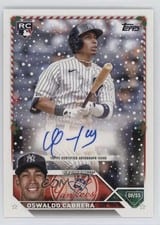 2023 Topps Holiday Autographs Oswaldo Cabrera #HAC-OCA card