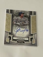 2024 Topps Tier One Break Out Autographs Oswaldo Cabrera #BOA-OCA card