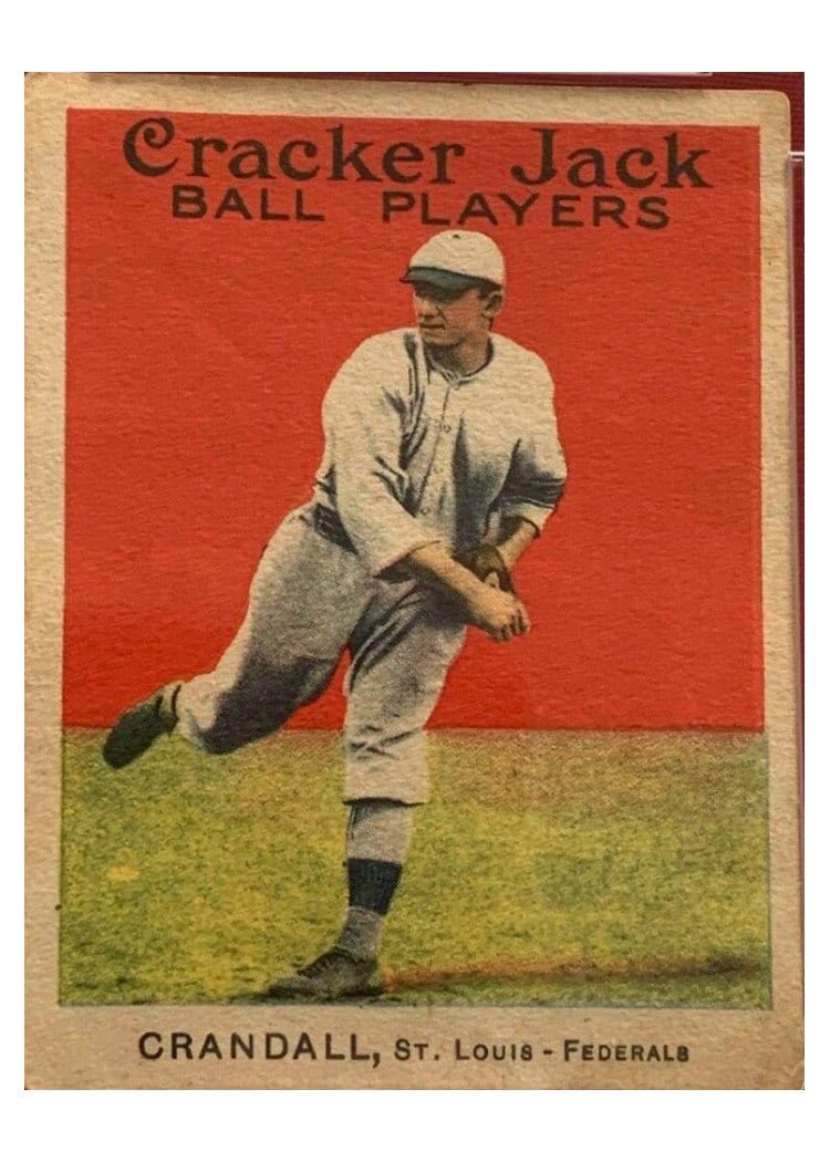 1914 Cracker Jack Otis Crandall #67 card