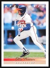 1993 Upper Deck Base Set Otis Nixon #292 card