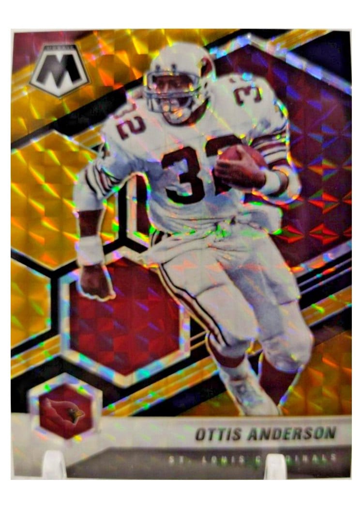 2021 Panini Mosaic Base Set Ottis Anderson Choice Black Gold Mosaic #10 card
