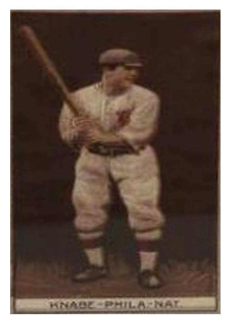 1912 T207 Brown Background Otto Knabe card