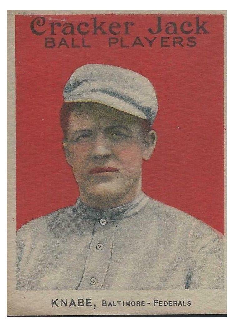 1915 Cracker Jack Otto Knabe #1 card
