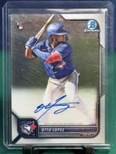 2022 Bowman Chrome Rookie Autographs Otto Lopez #CRA-OL card